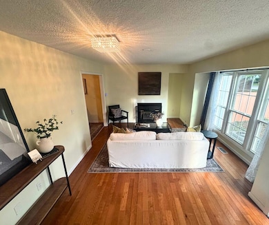 living room from the stairs