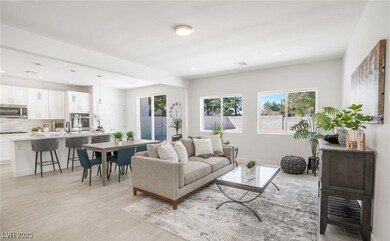Living room featuring recessed lighting