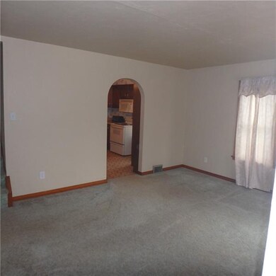Wall to wall carpet in the living room.