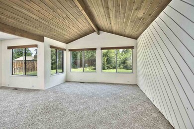 Living room has lots of wood for wonderful nature 
