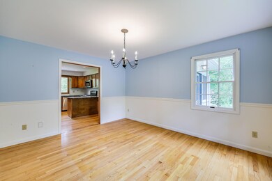 Dining room with passage to the kitchen