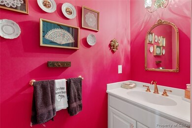 Powder room off entry
