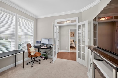Flex space with beautiful french doors