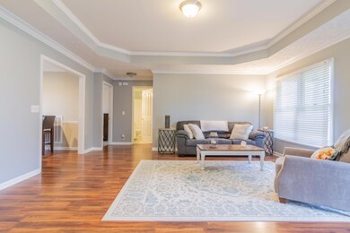 Great Room with Trey Ceiling