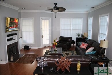 View of great room from dining space.