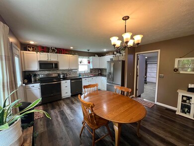 Plenty of space for a large dining room suite.