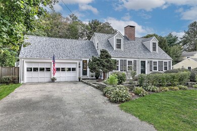 Two car garage and side entry.