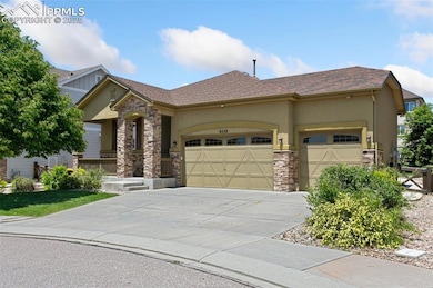 another view of front featuring 3 car garage