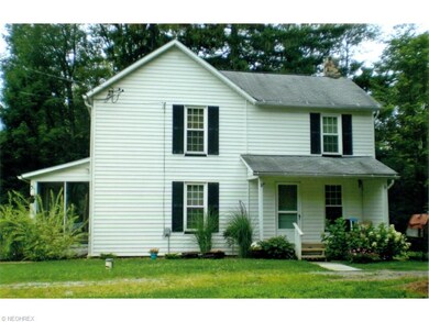 Side view of home and side porch