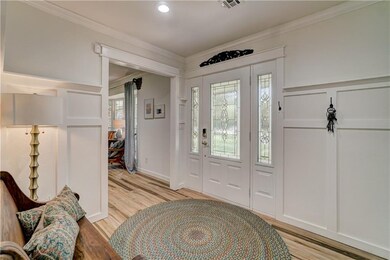 Entry of the home looking toward the formal dining room.