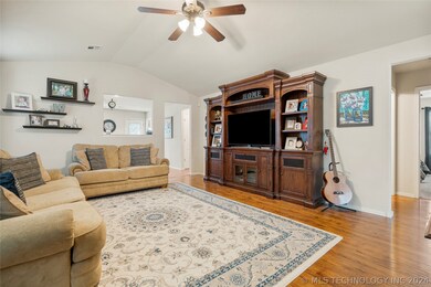 Durable vinyl wood grain flooring in the living ro