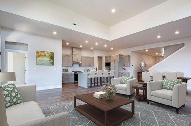 Greatroom to kitchen
