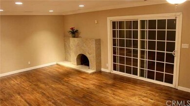 recessed lighting, custom fireplace, newly stained