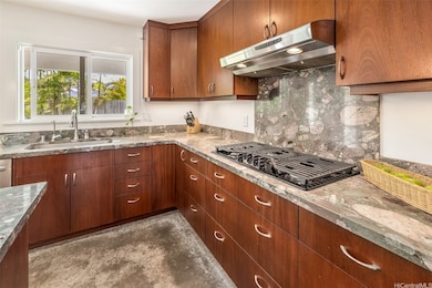 The kitchen with excellent cabinet and drawer stor