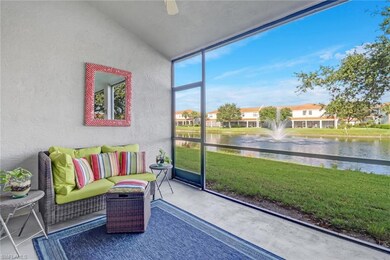 Enjoy the peaceful lanai with lake view.