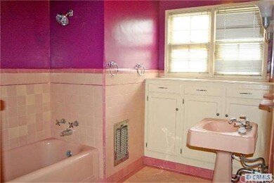 Original Bathroom with Original Tile and built-ins