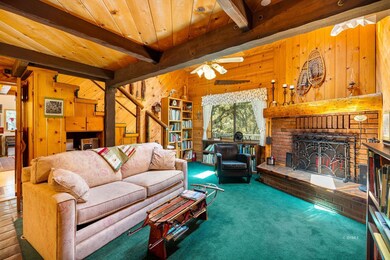 Entry into cozy family room.