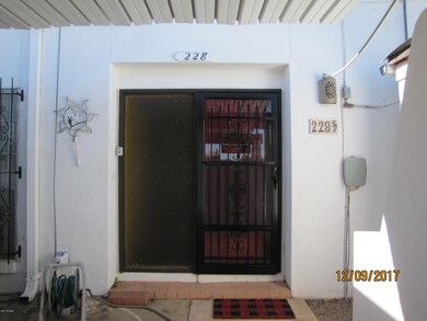 Entry by carport