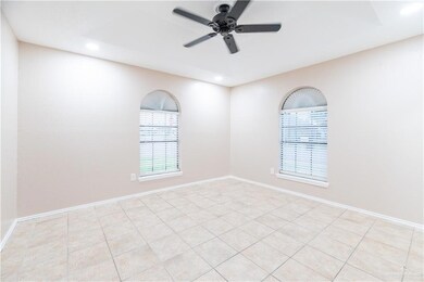 Master bedroom located towards the front of the home and West facing.