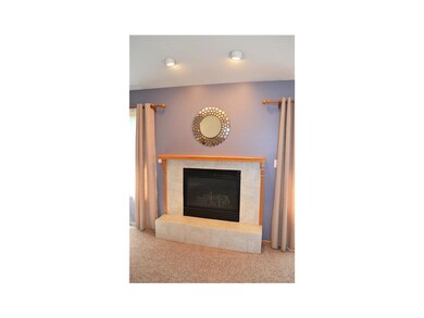 Fireplace.