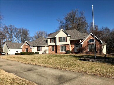 Front of private home on 1.86 acre lot