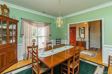 To the right of the front door is your formal, war