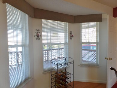 Bay window in the dining area