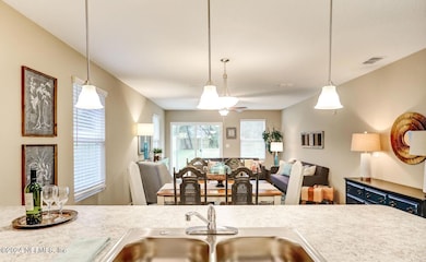 kitchen to dining view