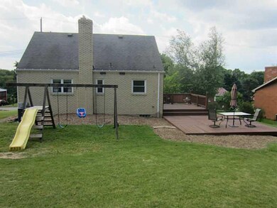 Exterior Back. All brick home.  Hard to find, priv