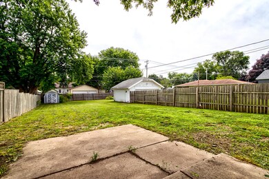 Large, fenced in back yard