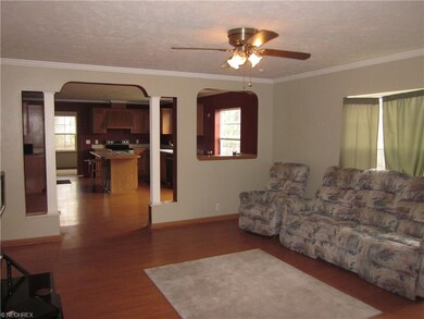 Living room view from the front door