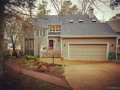 View of the front in the Fall.  There are many per