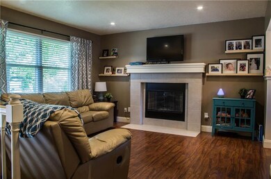 The living room.