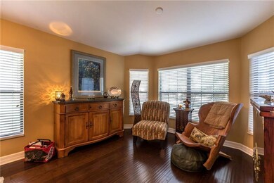 Living room with Bamboo Wood Floors... NICE!!