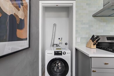 Washroom with washer / dryer