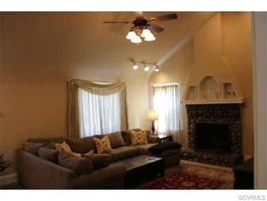 Great Room with cathedral ceilings