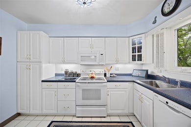 White and Bright kitchen with ample counter space