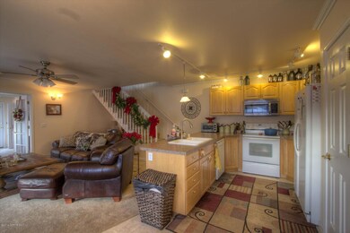 Main living area and kitchen