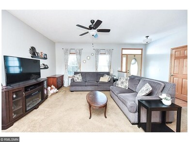 Walk in to an open and bright living room