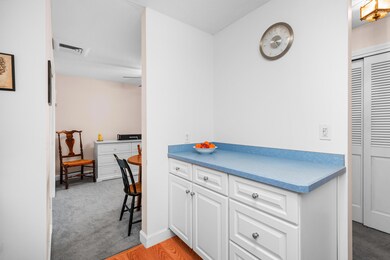 Facing dining area