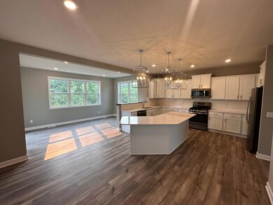 Open concept throughout. The morning room addition makes for extra table space and brings in so much light!