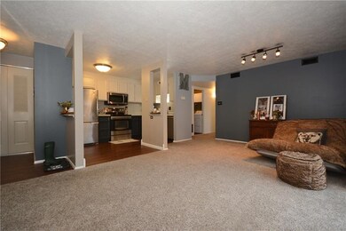 Open Floor Concept with Kitchen Open to Living Roo