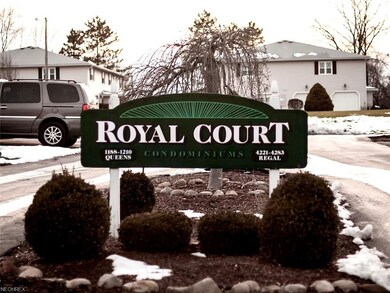 Entrance to the Royal Court Condos, off Queens Ave