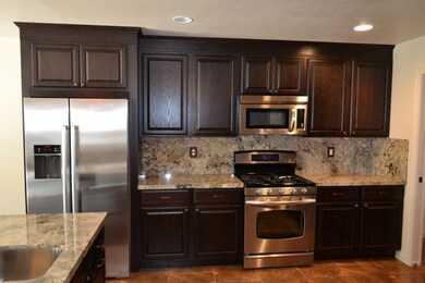 stainless range and microwave