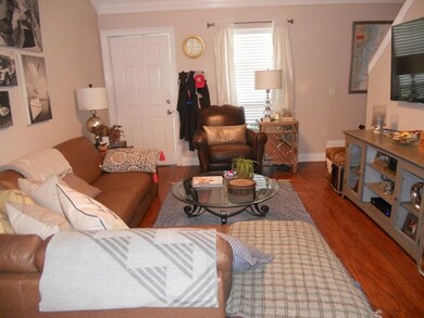 Great Room with hardwood floors