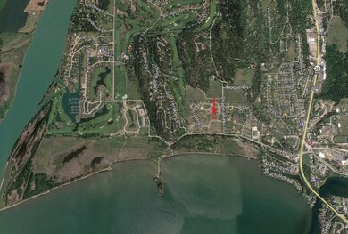 Aerial view of lot