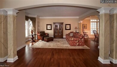 View from foyer to living room