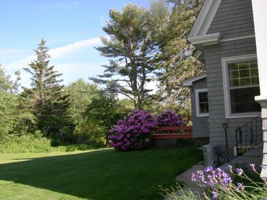 Back yard with deck off the...