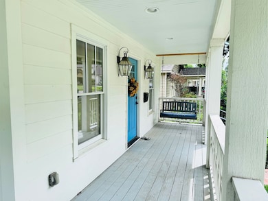 View of wooden porch