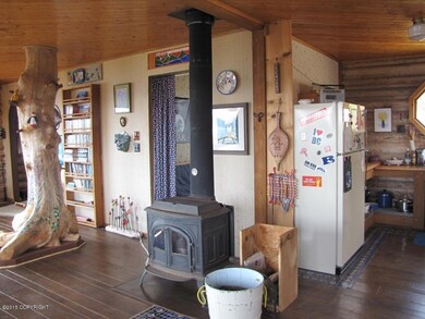 Kitchen opens in to living room